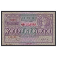 Ausztria,10000 kronen/1 schilling 1924 EF