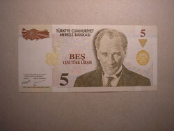 Törökország - 5 Líra 2005 UNC