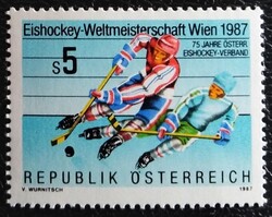 A1877 / Ausztria 1987 Jégkorong VB bélyeg postatiszta