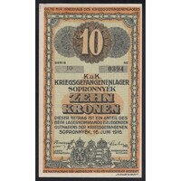 Magyarország,10 kronen/korona 1916 - Sopronnyék aUNC+