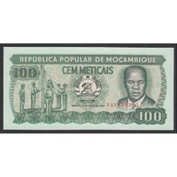 Mozambik,100 meticais 1989 UNC