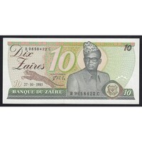 Zaire,10 zaires 1985 UNC