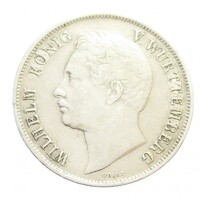 Németország,1 gulden 1843 - Württemberg EF ezüst 10.60g900