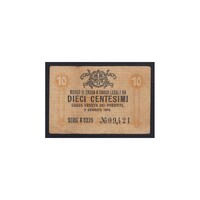 Olaszország,10 centesimi 1918 F