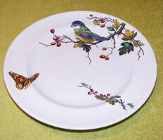 Minton porcelán tányér madár, virág, lepke