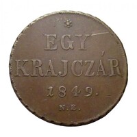 Magyarország,1 krajcár 1849 NB EF réz