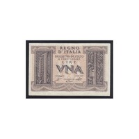 Olaszország,1 lira 1939 aUNC+