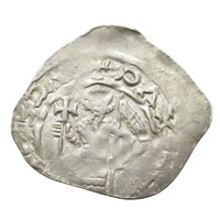 Ausztria,Bernhard friesachi denár 1202-1256 Cb16 EF ezüst 1.050g