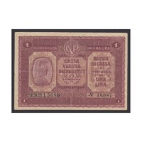 Olaszország,1 lira 1918 F