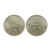 Csehszlovákia,100 korun 1951 - Klement Gottwald aUNC+ ezüst 14g500
