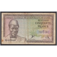 Guinea,50 francs 1960 F