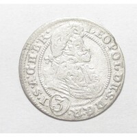 Lengyelország,I. Lipót 3 krajcár 1705 FN - Breslau - Szilézia F ezüst 1.60g