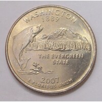 USA,quarter dollar 2007 P - Washington aUNC+
