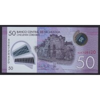 Nicaragua,50 cordobas 2014 UNC