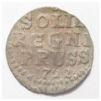 Németország,1 schilling 1722 C.G. - Poroszország VF ezüst 0.61g