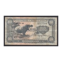Ruanda,10 francs 1960 F