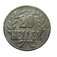 Német Kelet-Afrika,20 heller 1916 EF+ réz