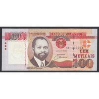 Mozambik,100 meticais 2006 UNC