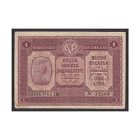 Olaszország,1 lira 1918 F