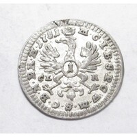Németország,Frigyes őrgróf 1 krajcár 1721 - Brandenburg-Bayreuth őrgrófság EF+  0.57g560