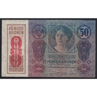 Ausztria,50 kronen/korona 1919 - DEUTSCHÖSTERREICH EF-