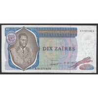 Zaire,10 zaires 1977 F