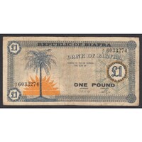 Biafra,1 pound 1967 F