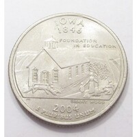 USA,quarter dollar 2004 P - Iowa aUNC+ réz