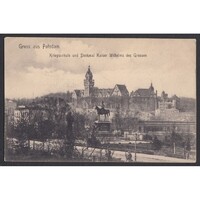 Németország,Postdam - Hadiakadémia és Nagy Vilmos szobor 1907
