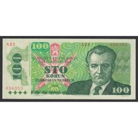 Csehszlovákia,100 korun 1989 aUNC+