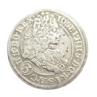 Lengyelország,I. József 3 krajcár 1706 FN - Breslau VF+ ezüst 1.83g