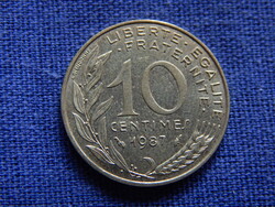 Franciaország 10 Centimes 1987