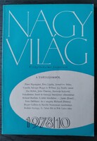 Nagyvilág világirodalmi folyóirat, 1978-1987-ig 9 db