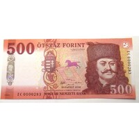 Magyarország,500 forint 2018 EC - ALACSONY SORSZÁM UNC