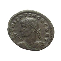 Római Birodalom,Crispus follis 322-323 Treveri - BEATA TRANQUILLITAS F+ bronz