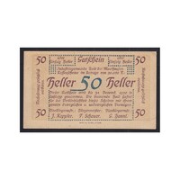 Ausztria,50 heller 1920 - Industriegemeinde Haid bei Mauthausen - Haas & Comp aUNC+