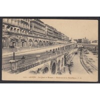 Algeria, Algiers - Quays and Republic Avenue 1911