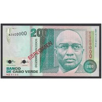 Cape Verde,200 escudos 1989 - SPECIMEN UNC