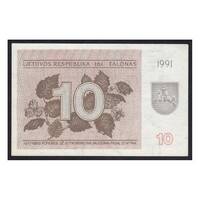 Litvánia,10 talonas 1991 UNC