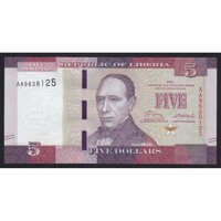 Libéria,5 dollars 2016 UNC