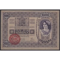 Magyarország,10000 kronen/korona 1920 - MAGYARORSZÁG FELÜLBÉLYEGZÉS F-