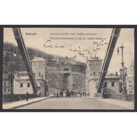 Magyarország,Budapest XI. - Erzsébet-hídfő a Szt. Gellért szoborral 1904