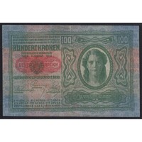 Ausztria,100 kronen/korona 1919 - DEUTSCHÖSTERREICH VF+