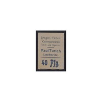 Németország,40 pfennig 1919 - Paul Turich trafikja - Loeberitz aUNC+