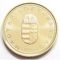 Magyarország,1 forint 2005 aUNC+ réz