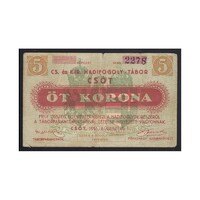 Magyarország,5 kronen/korona 1916 - Csót VG