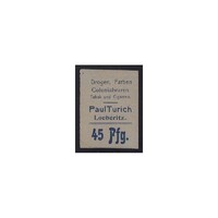 Németország,45 pfennig 1919 - Paul Turich trafikja - Loeberitz aUNC+