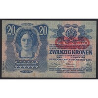 Ausztria,20 kronen/korona 1919 - DEUTSCHÖSTERREICH EF