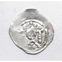 Ausztria,II. Bernhard 1202-1256 friesach-típusú denár Sankt Veit Cb20 EF ezüst 1g