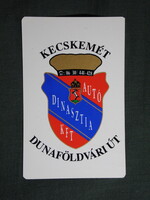 Kártyanaptár,Kecskemét,autó dinasztia Kft.,autókereskedés, 1997   (7)